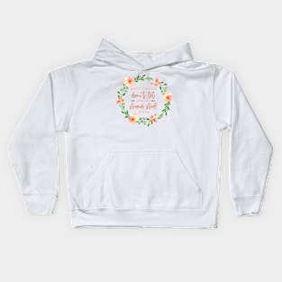 Good Friends -  Floral Friendship Quote Kids Hoodie